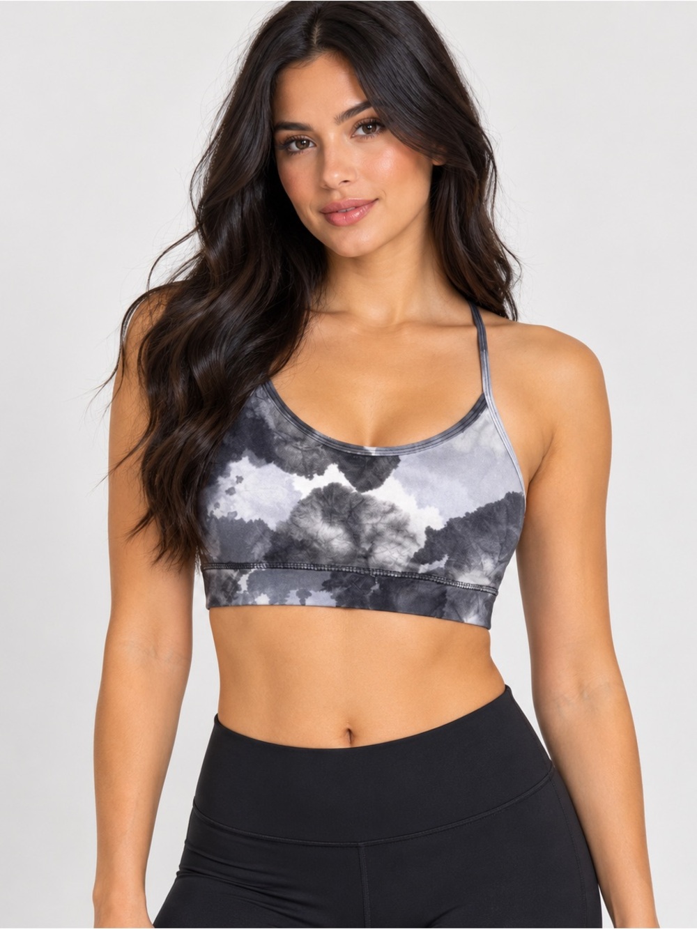 Lululemon grey cloudy sports bra #activewear #yoga #fitness flow Y #lululemon